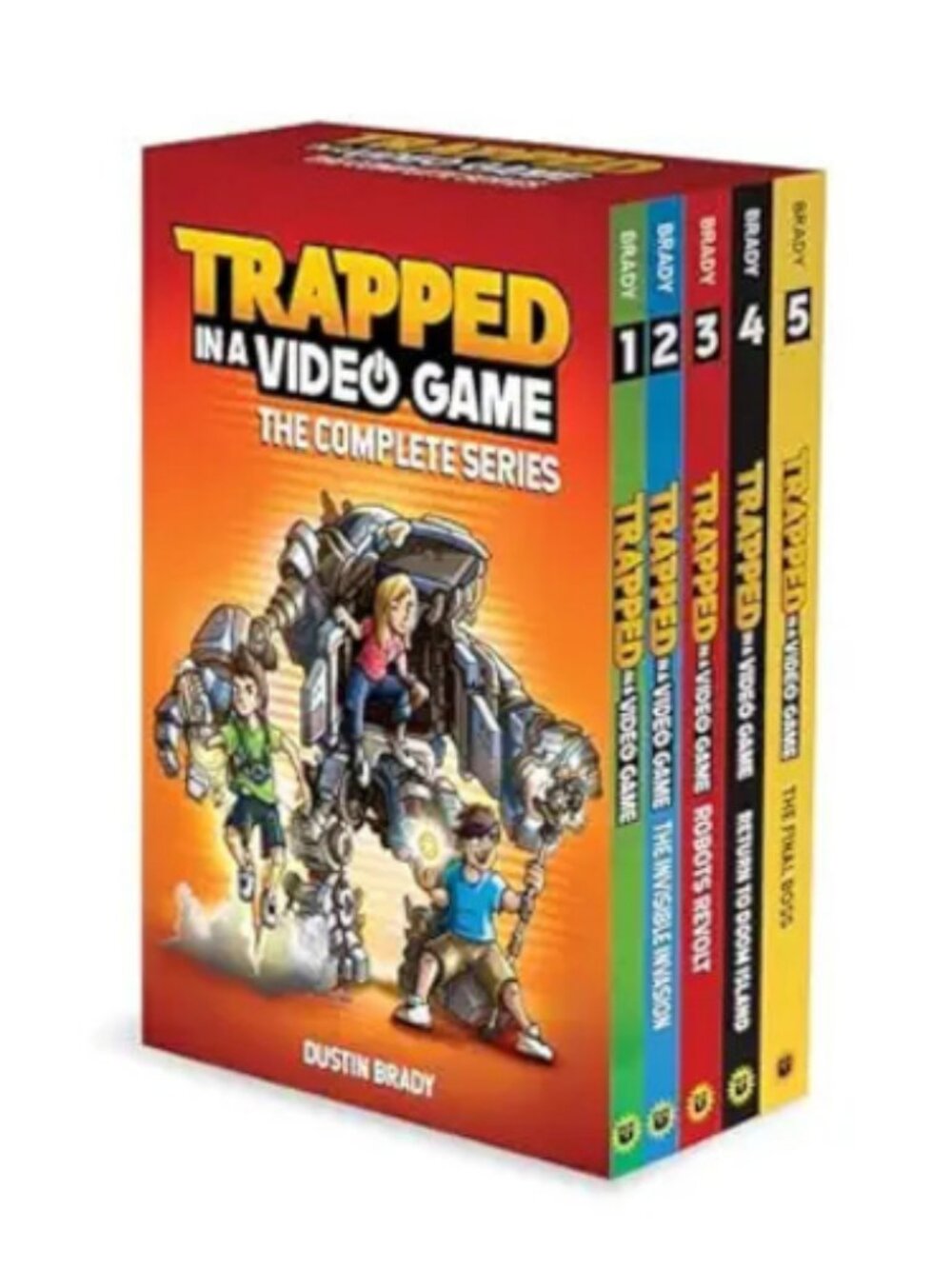 Trapped in a Video Game: The Complete Series Paperback Book Set of 5